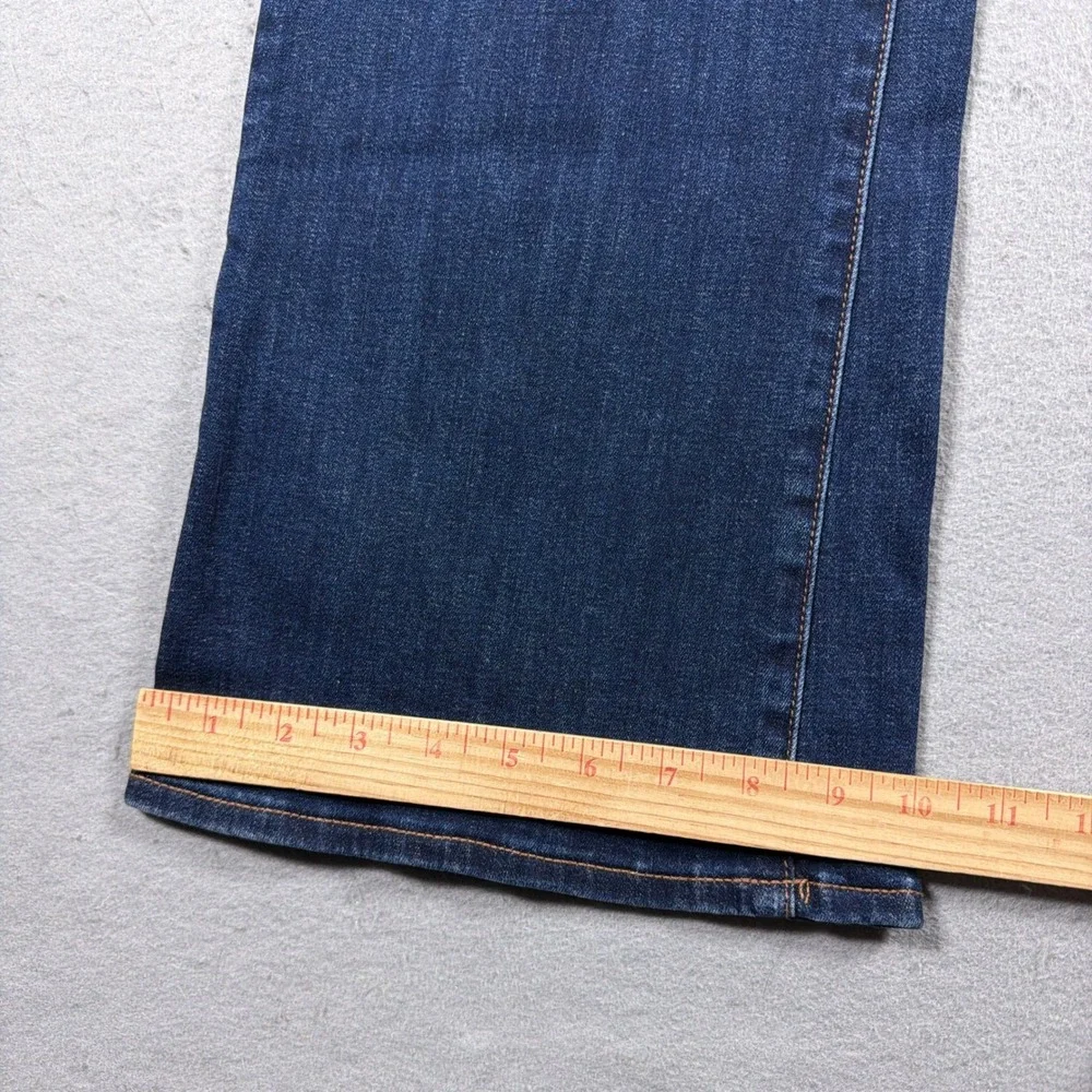 American Eagle Skinny Kick Jeans Women 20 Hi Rise Slim Fit Dark Blue Casual - Picture 4 of 12